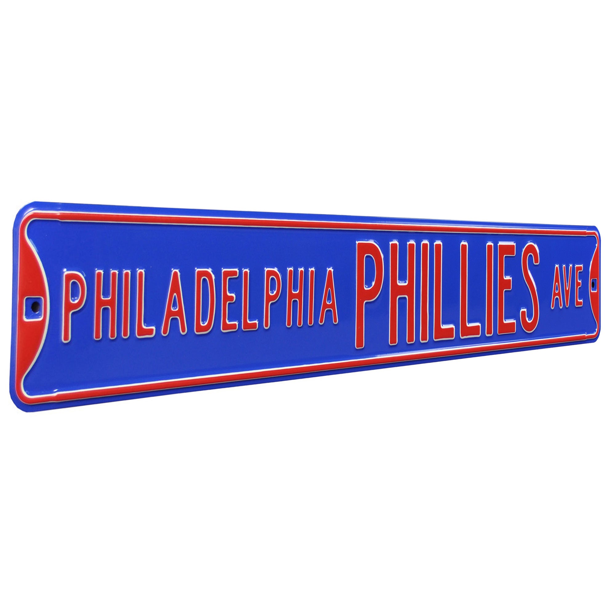Philadelphia Phillies - PHILLIES AVE - Blue Embossed Steel Street Sign