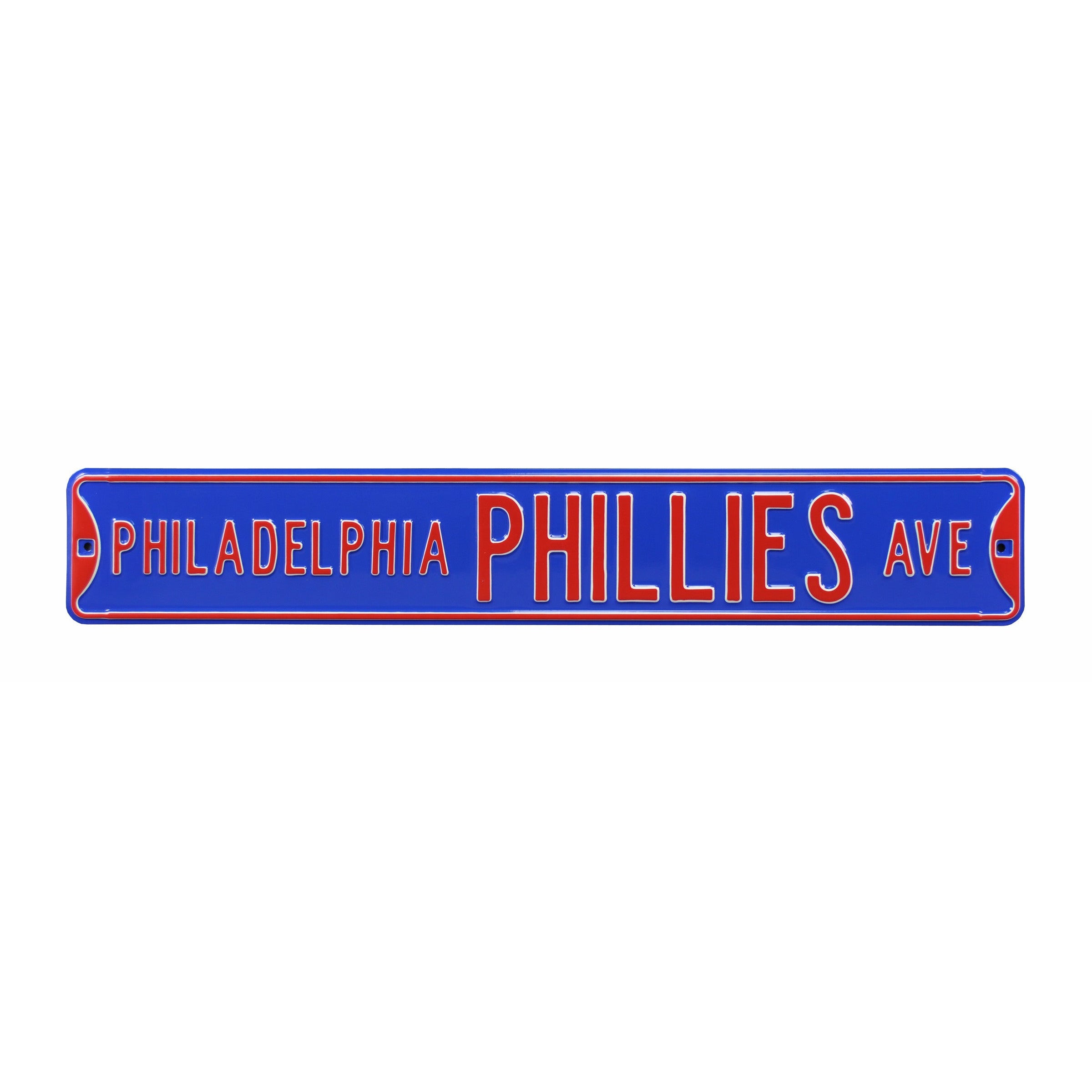 Philadelphia Phillies - PHILLIES AVE - Blue Embossed Steel Street Sign