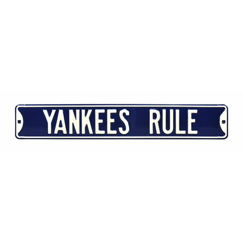 New York Yankees - PINSTRIPE ALLEY - Embossed Steel Street Sign