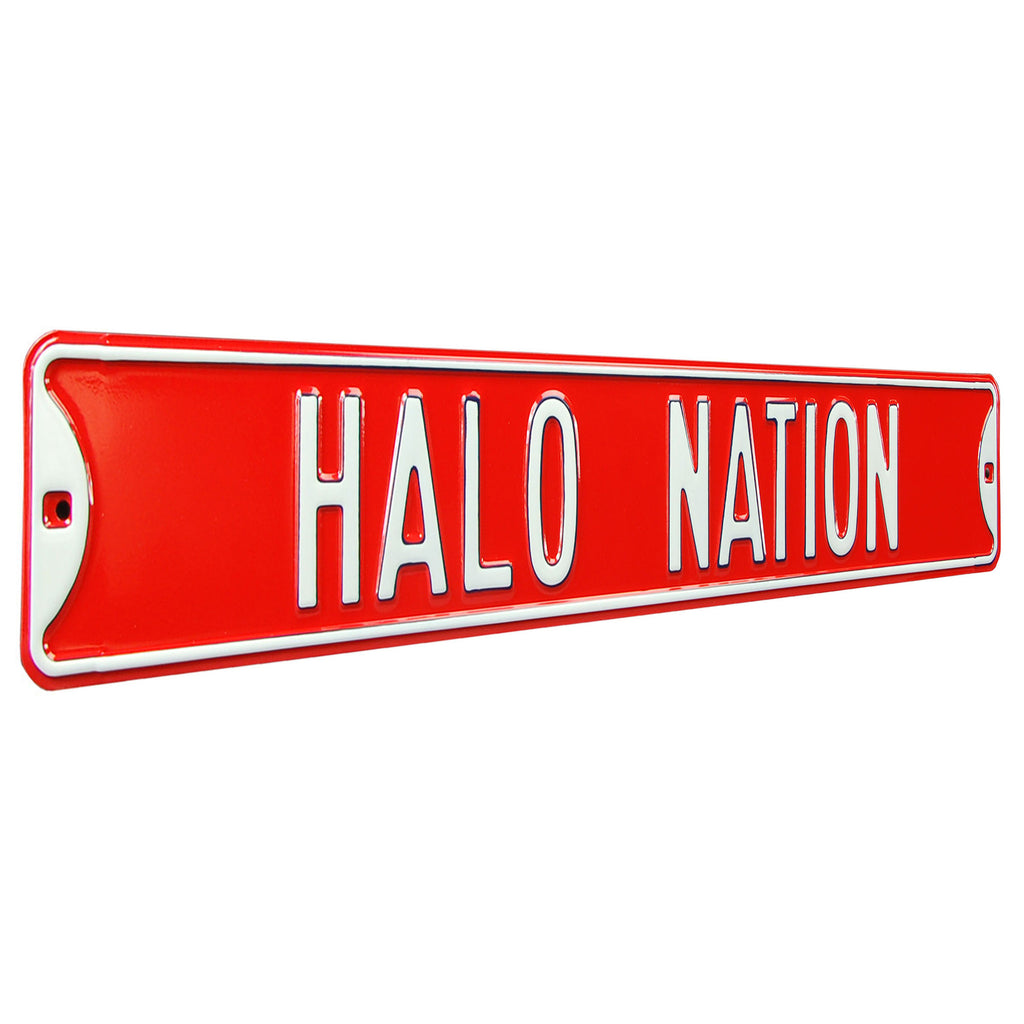 Los Angeles Angels - HALO NATION - Embossed Steel Street Sign