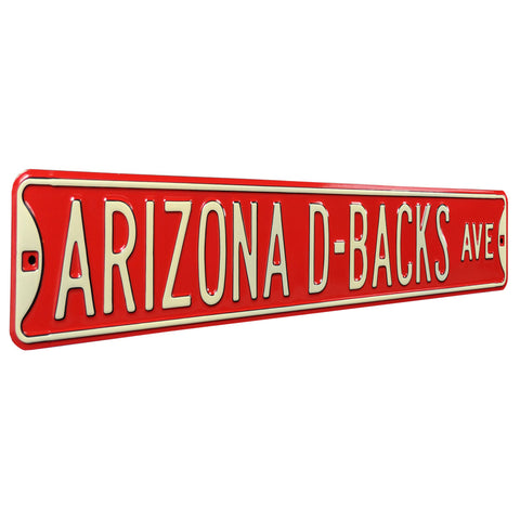 Arizona Diamondbacks - ARIZONA D-BACKS AVE - Embossed Steel Street Sign