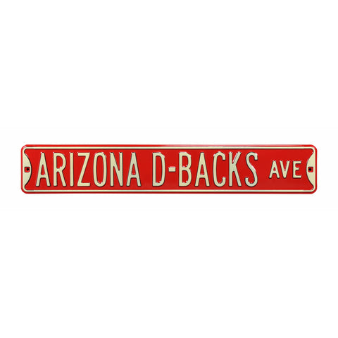 Arizona Diamondbacks - ARIZONA D-BACKS AVE - Embossed Steel Street Sign