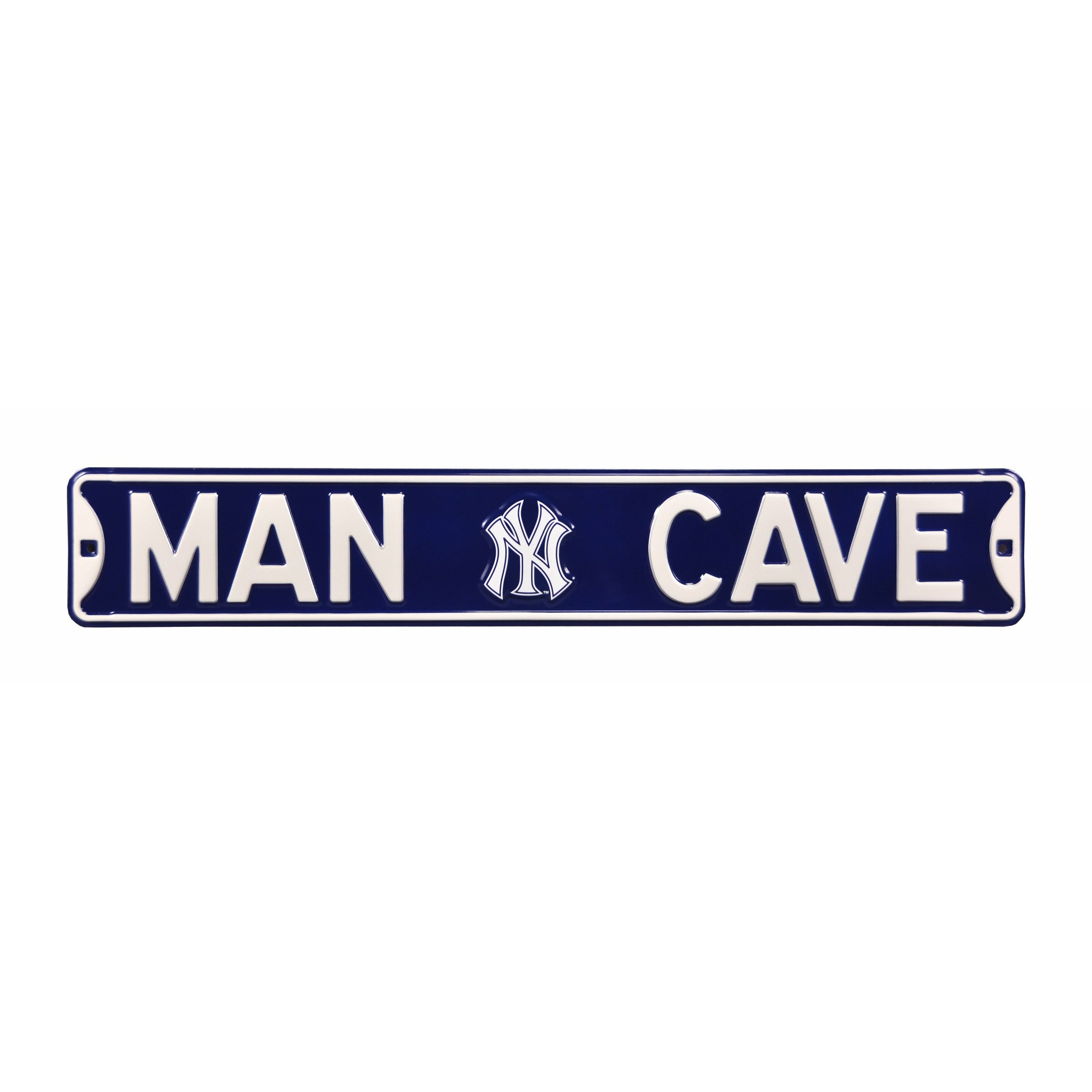 New York Yankees - MAN CAVE - Embossed Steel Street Sign