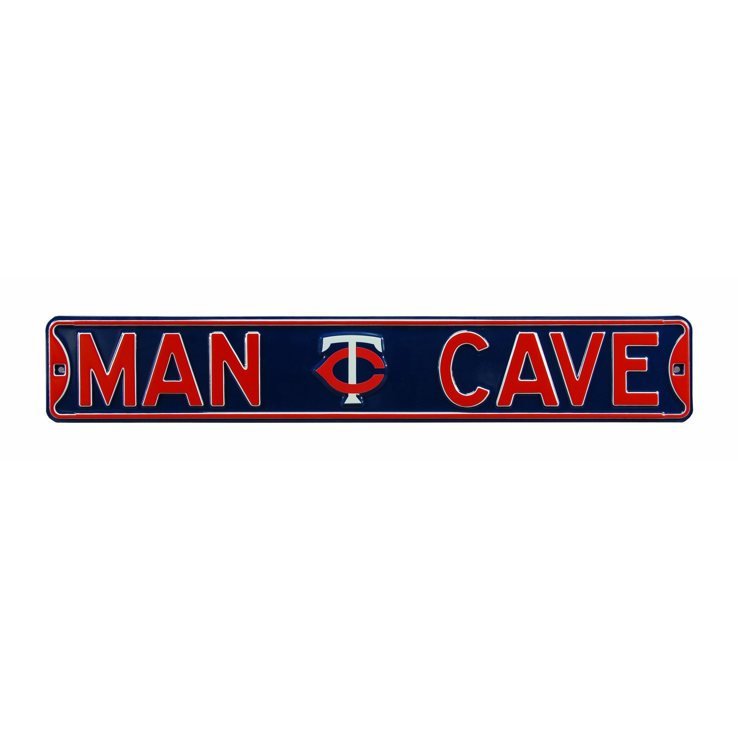 Minnesota Twins - MAN CAVE - Embossed Steel Street Sign