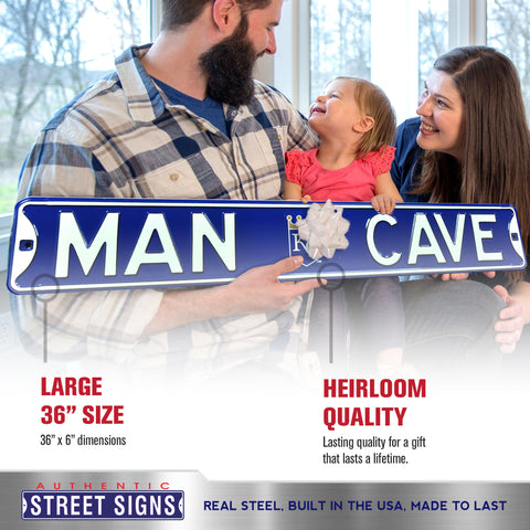 Kansas City Royals - MAN CAVE - Embossed Steel Street Sign