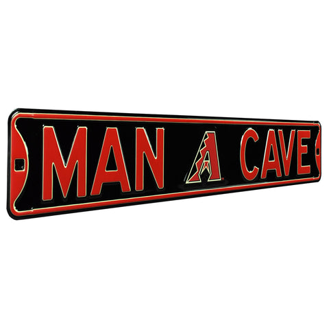Arizona Diamondbacks - MAN CAVE - Embossed Steel Street Sign