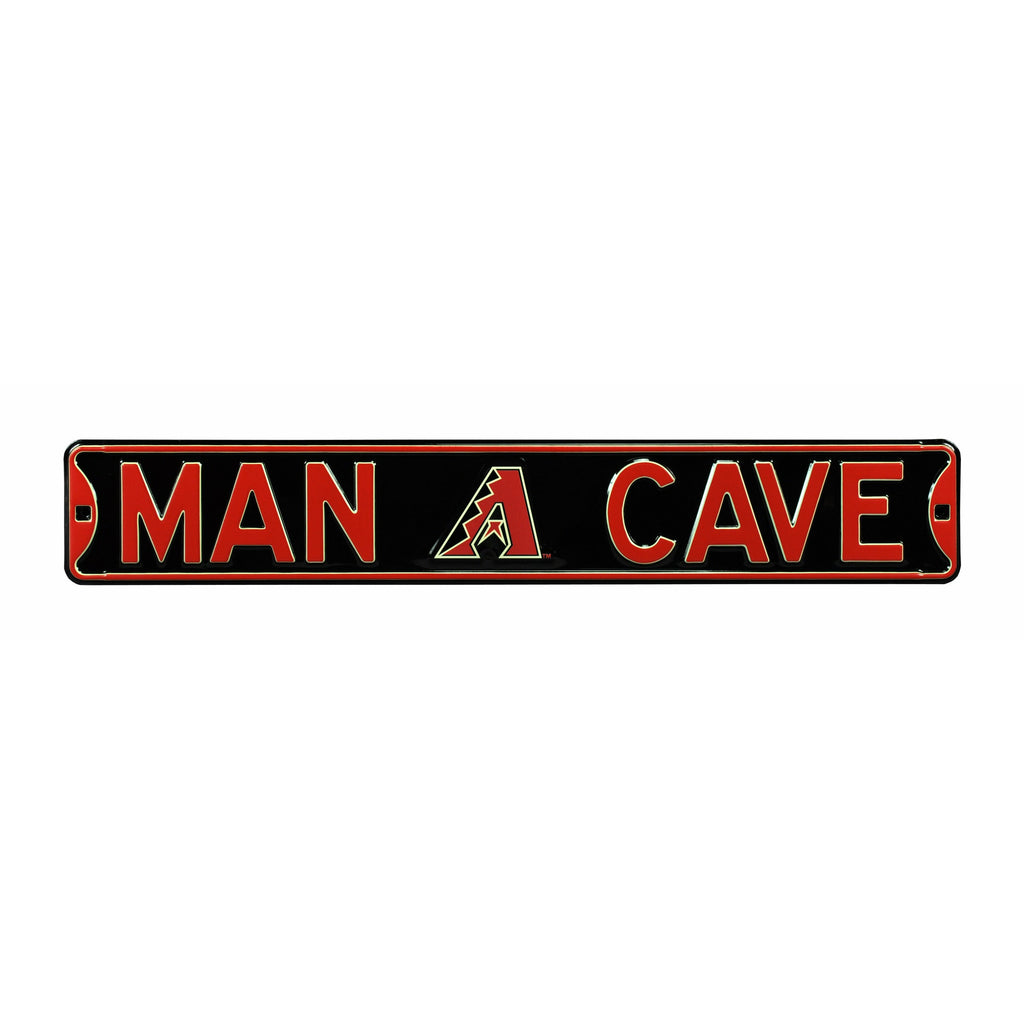 Arizona Diamondbacks - MAN CAVE - Embossed Steel Street Sign