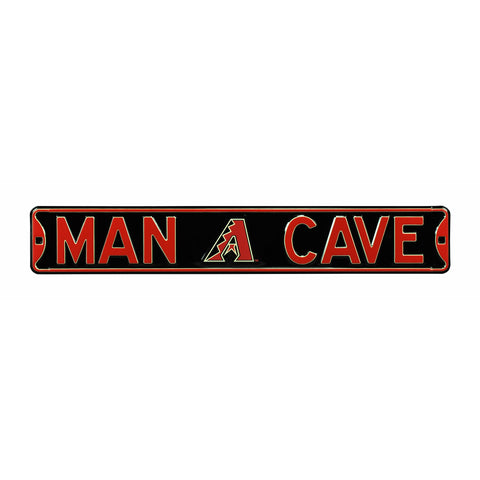 Arizona Diamondbacks - MAN CAVE - Embossed Steel Street Sign