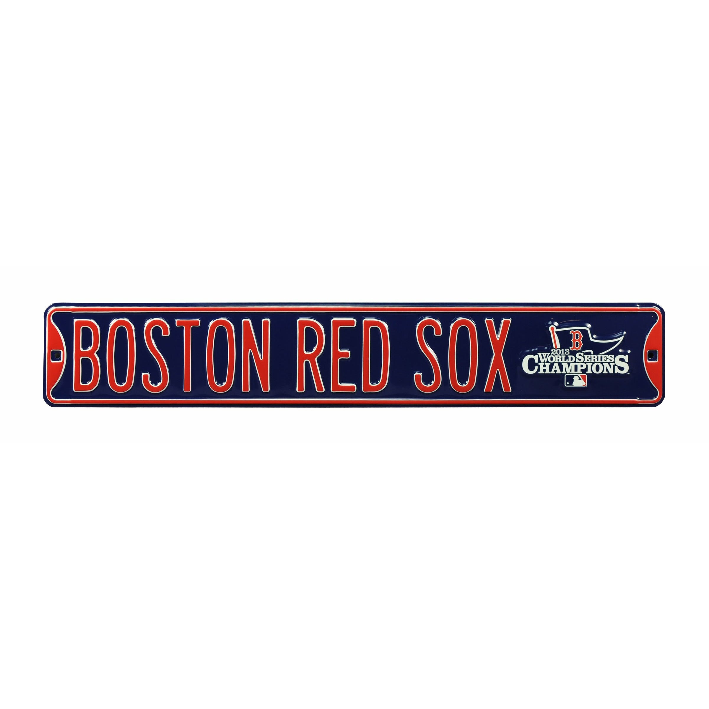 Boston Red Sox - WORLD SERIES CHAMPS - Embossed Steel Street Sign