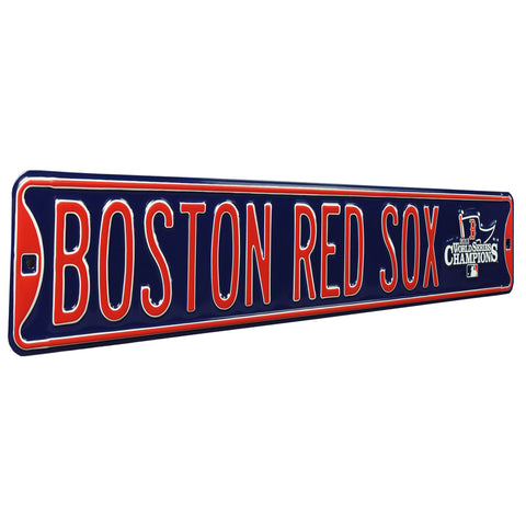 Boston Red Sox - WORLD SERIES CHAMPS - Embossed Steel Street Sign