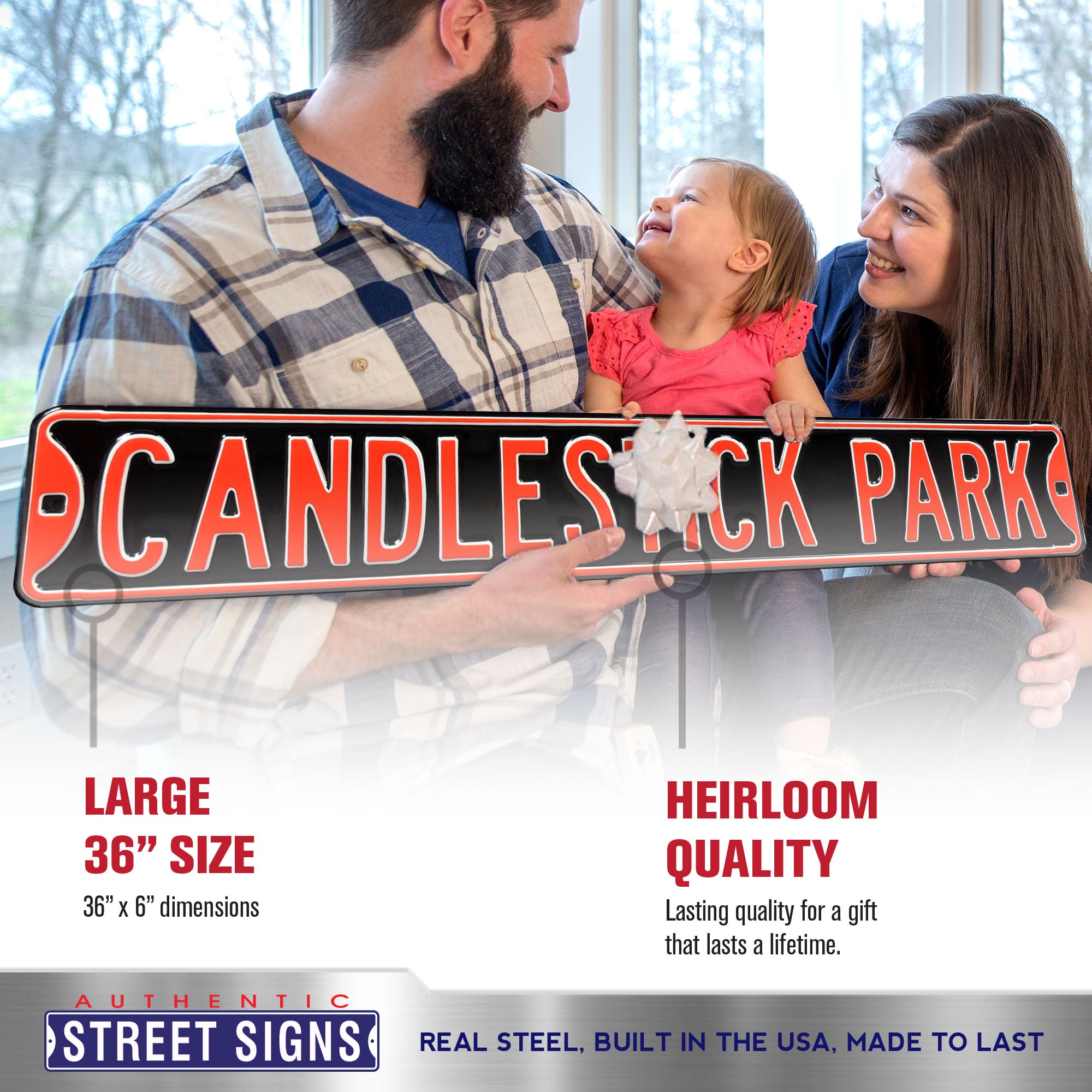 San Francisco Giants - CANDLESTICK PARK - Embossed Steel Street Sign