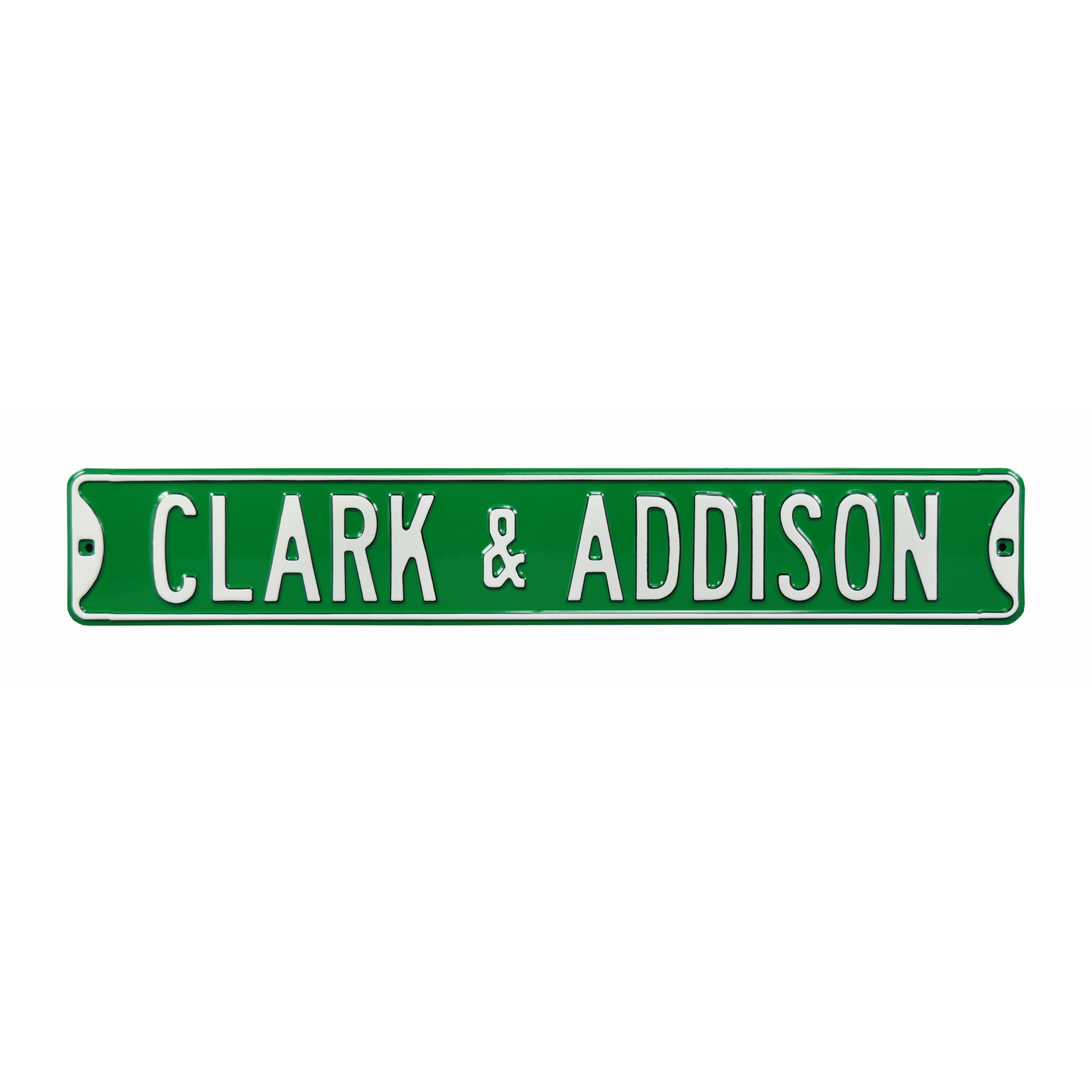 Chicago Cubs - CLARK & ADDISON - Embossed Steel Street Sign