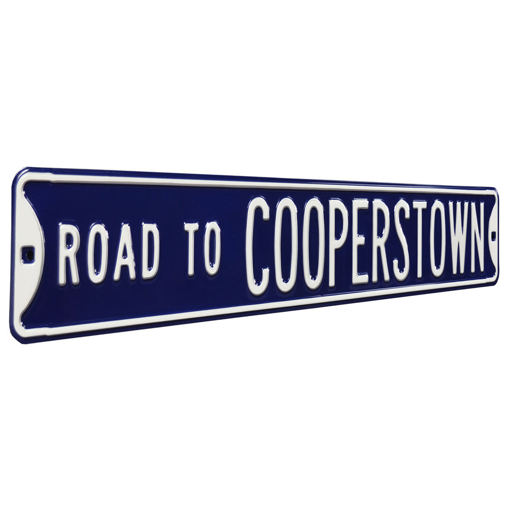 New York Yankees - ROAD TO COOPERSTOWN - Embossed Steel Street Sign