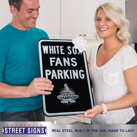Chicago White Sox - WORLD SERIES - Embossed Steel Parking Sign