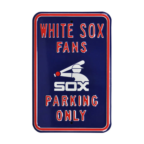 Chicago White Sox - FANS PARKING - Embossed Steel Parking Sign