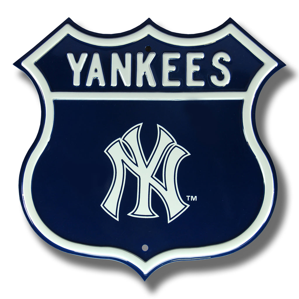 New York Yankees Embossed Steel Route Sign