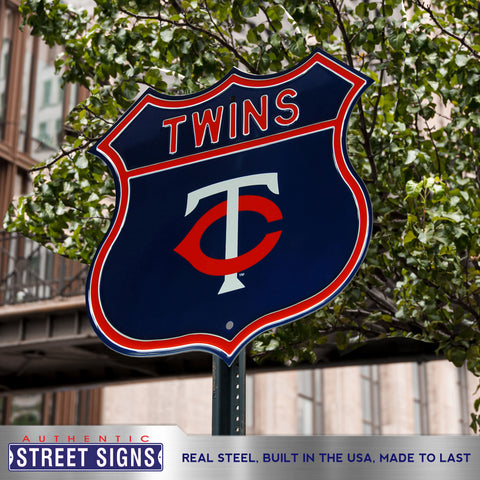 Minnesota Twins Embossed Steel Route Sign