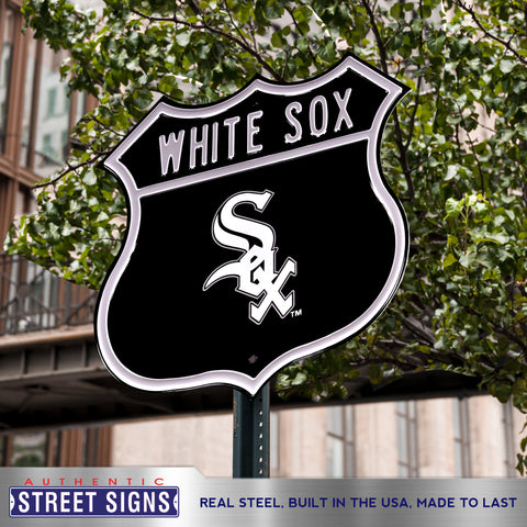 Chicago White Sox Embossed Steel Route Sign