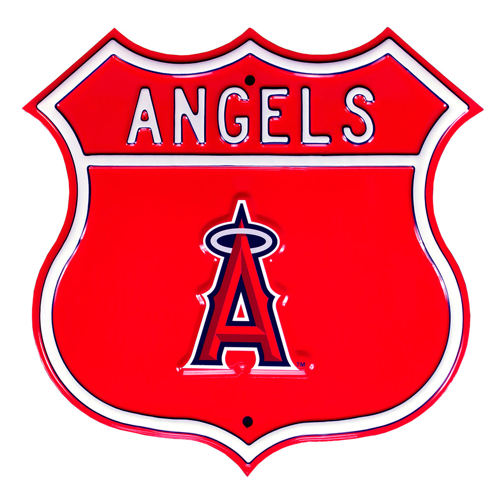 Los Angeles Angels Embossed Steel Route Sign