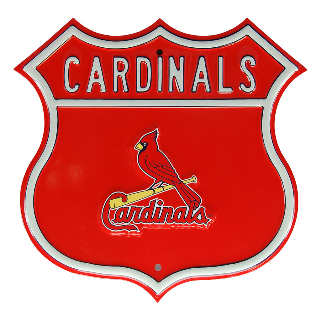 St. Louis Cardinals Embossed Steel Route Sign