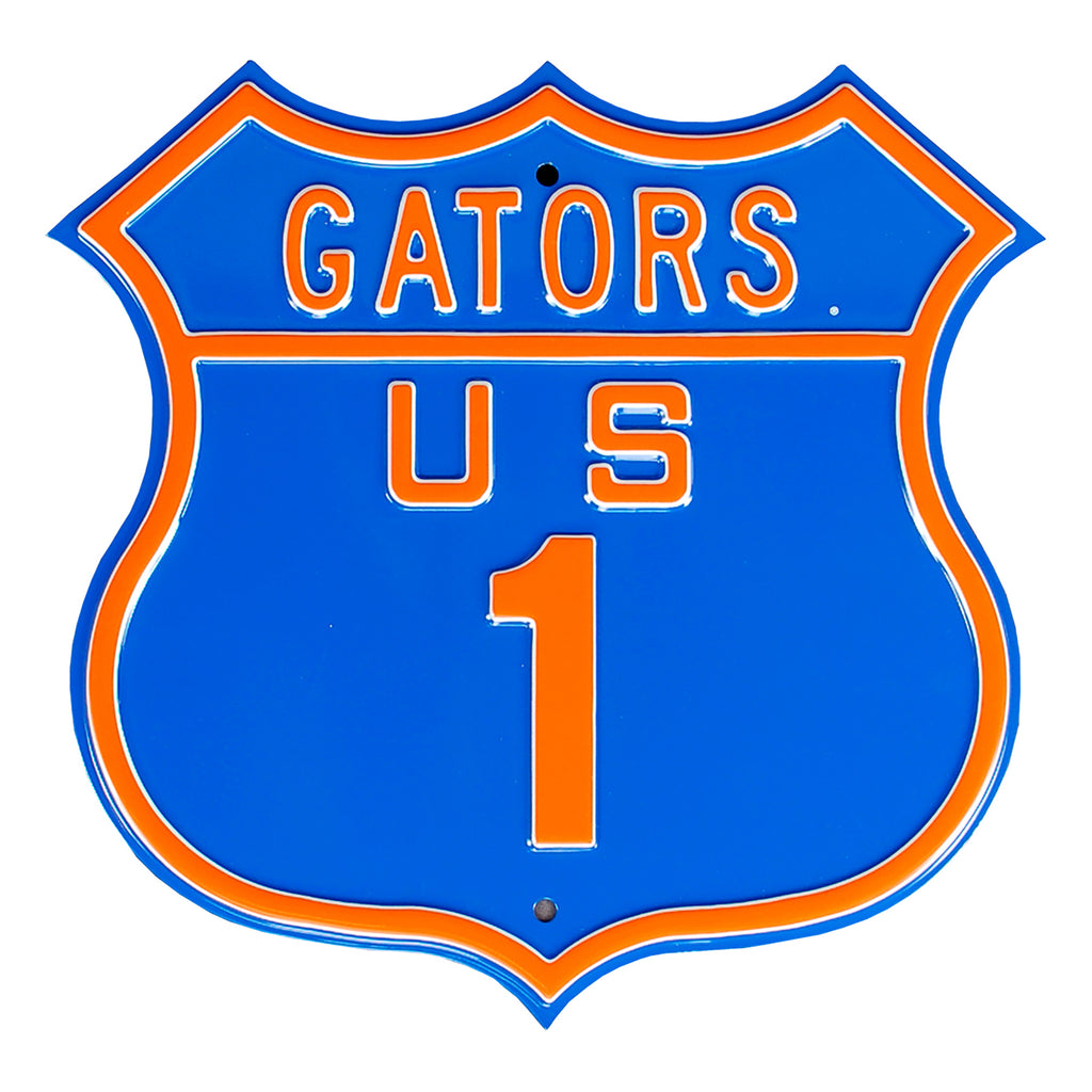 Florida Gators - US-1 - Embossed Steel Route Sign
