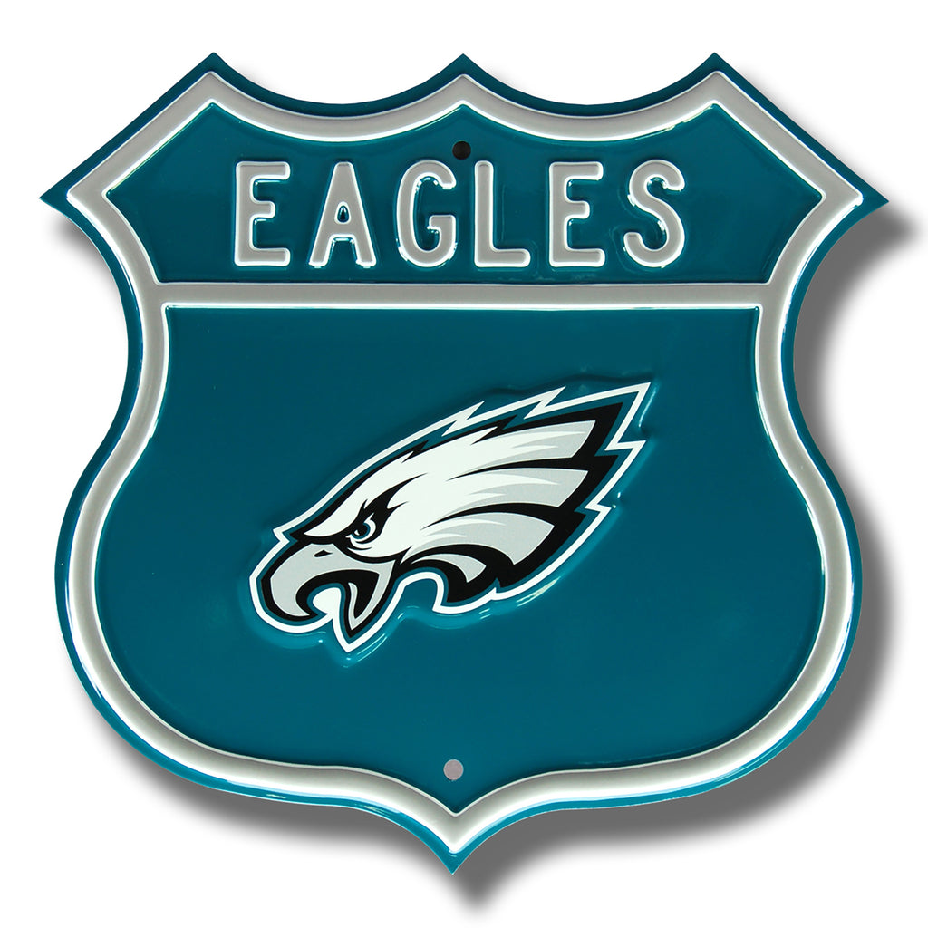 Philadelphia Eagles Embossed Steel Route Sign