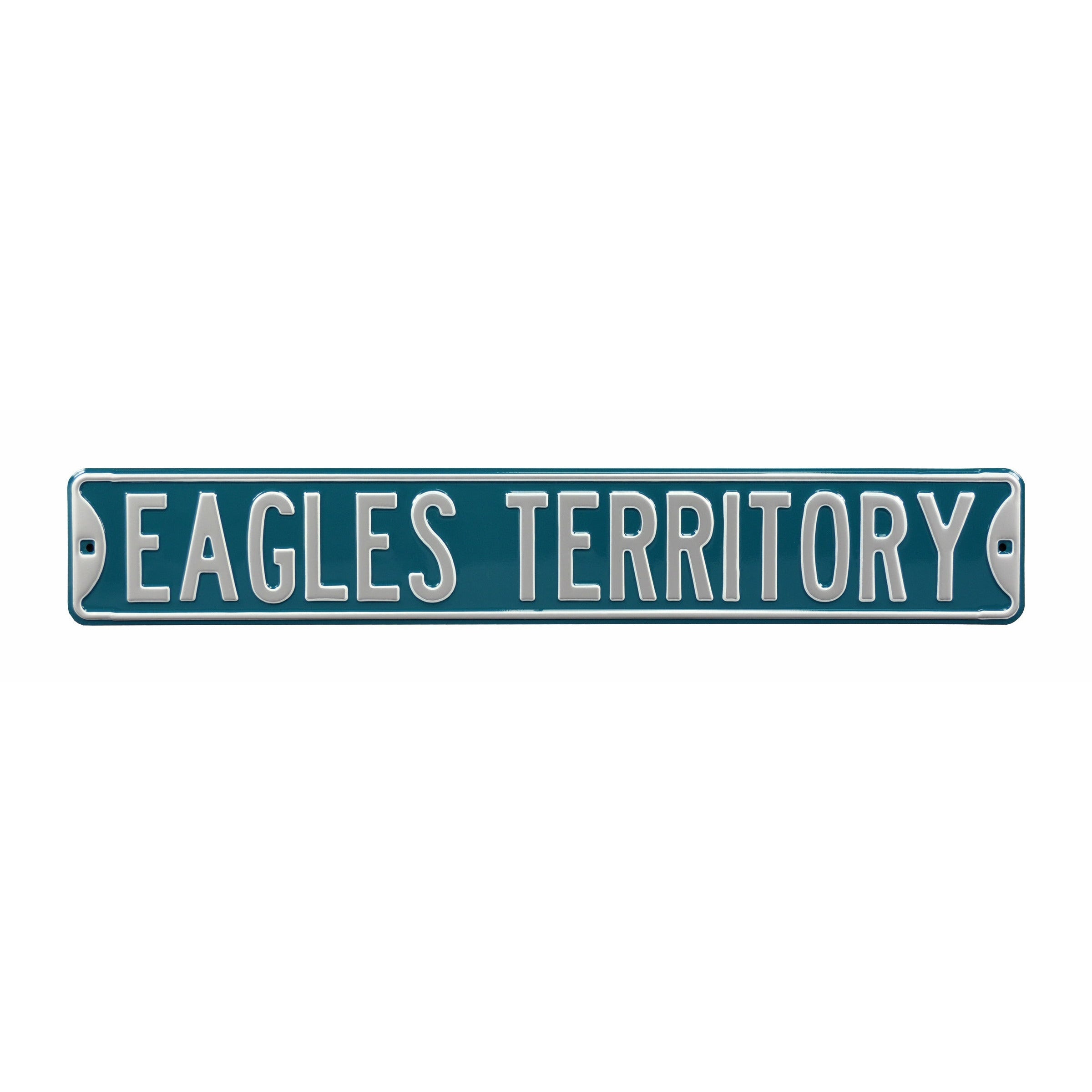 Philadelphia Eagles - EAGLES TERRITORY - Embossed Steel Street Sign