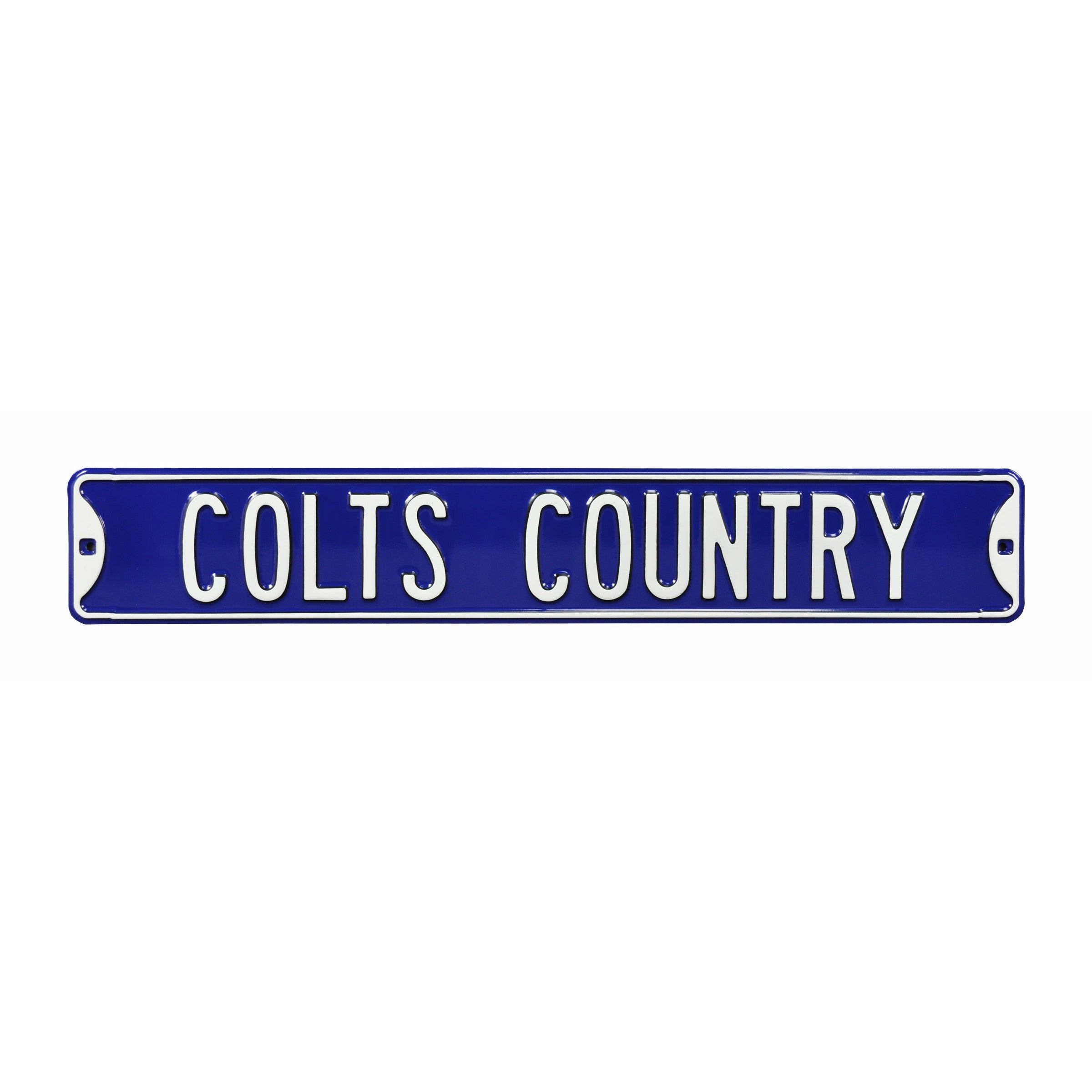 Indianapolis Colts - COLTS COUNTRY - Embossed Steel Street Sign