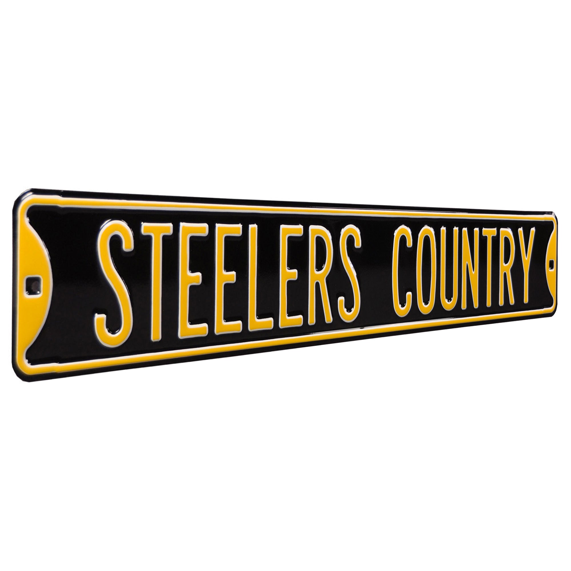 Pittsburgh Steelers - STEELERS COUNTRY - Embossed Steel Street Sign