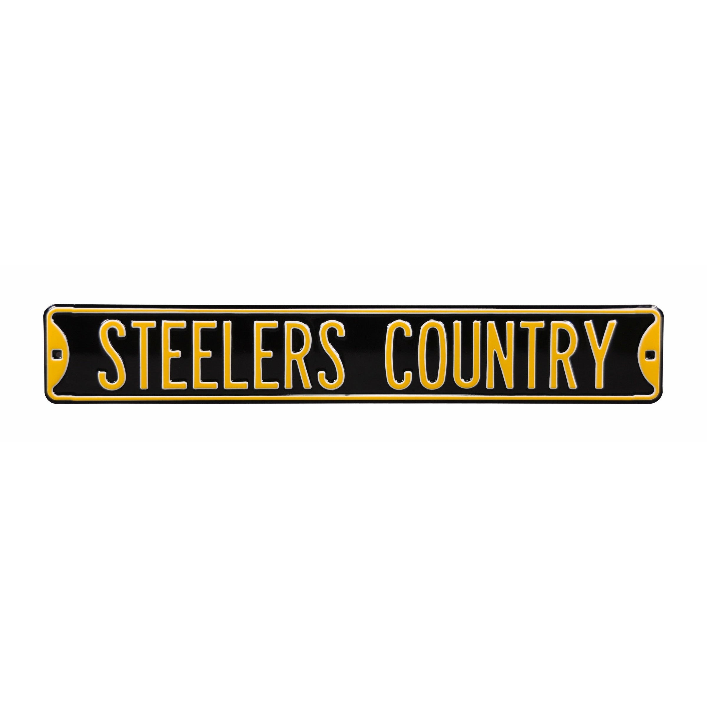 Pittsburgh Steelers - STEELERS COUNTRY - Embossed Steel Street Sign