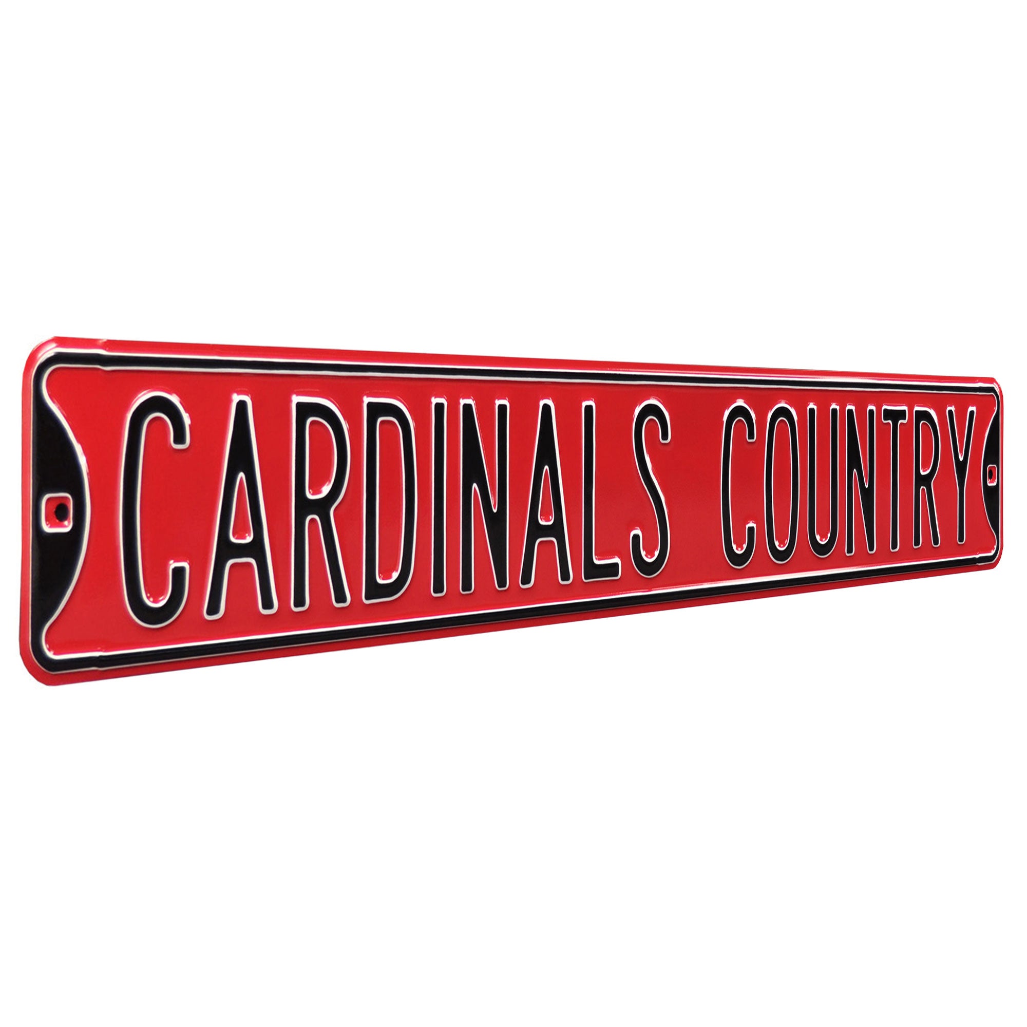 Arizona Cardinals - CARDINALS COUNTRY - Embossed Steel Street Sign