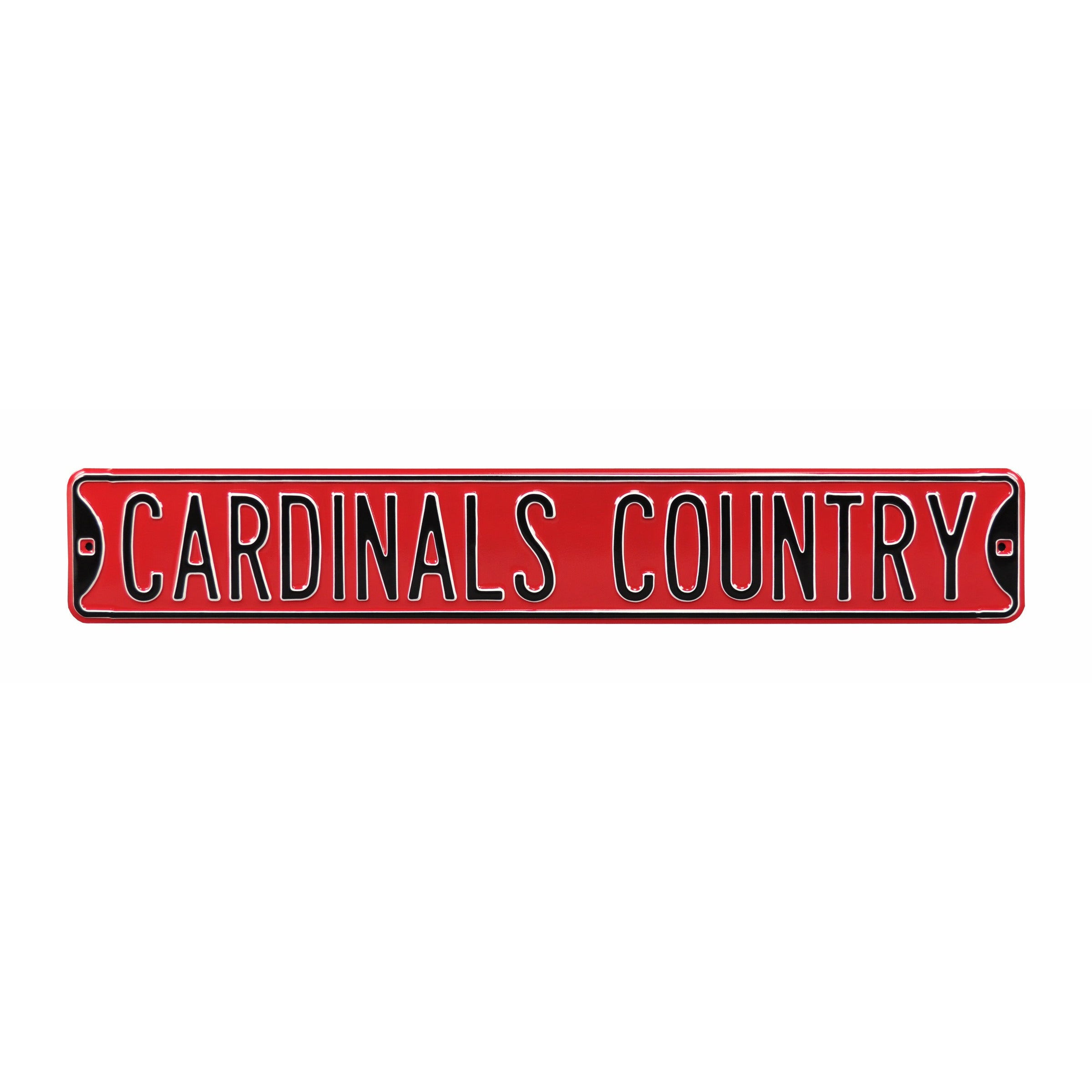 Arizona Cardinals - CARDINALS COUNTRY - Embossed Steel Street Sign