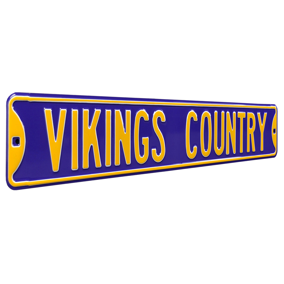 Minnesota Vikings - VIKINGS COUNTRY - Embossed Steel Street Sign ...