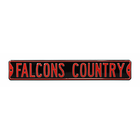 Atlanta Falcons - FALCONS COUNTRY - Embossed Steel Street Sign
