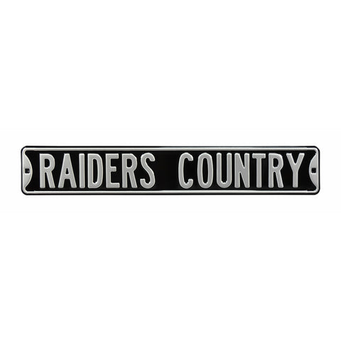 Las Vegas Raiders - RAIDERS COUNTRY - Embossed Steel Street Sign