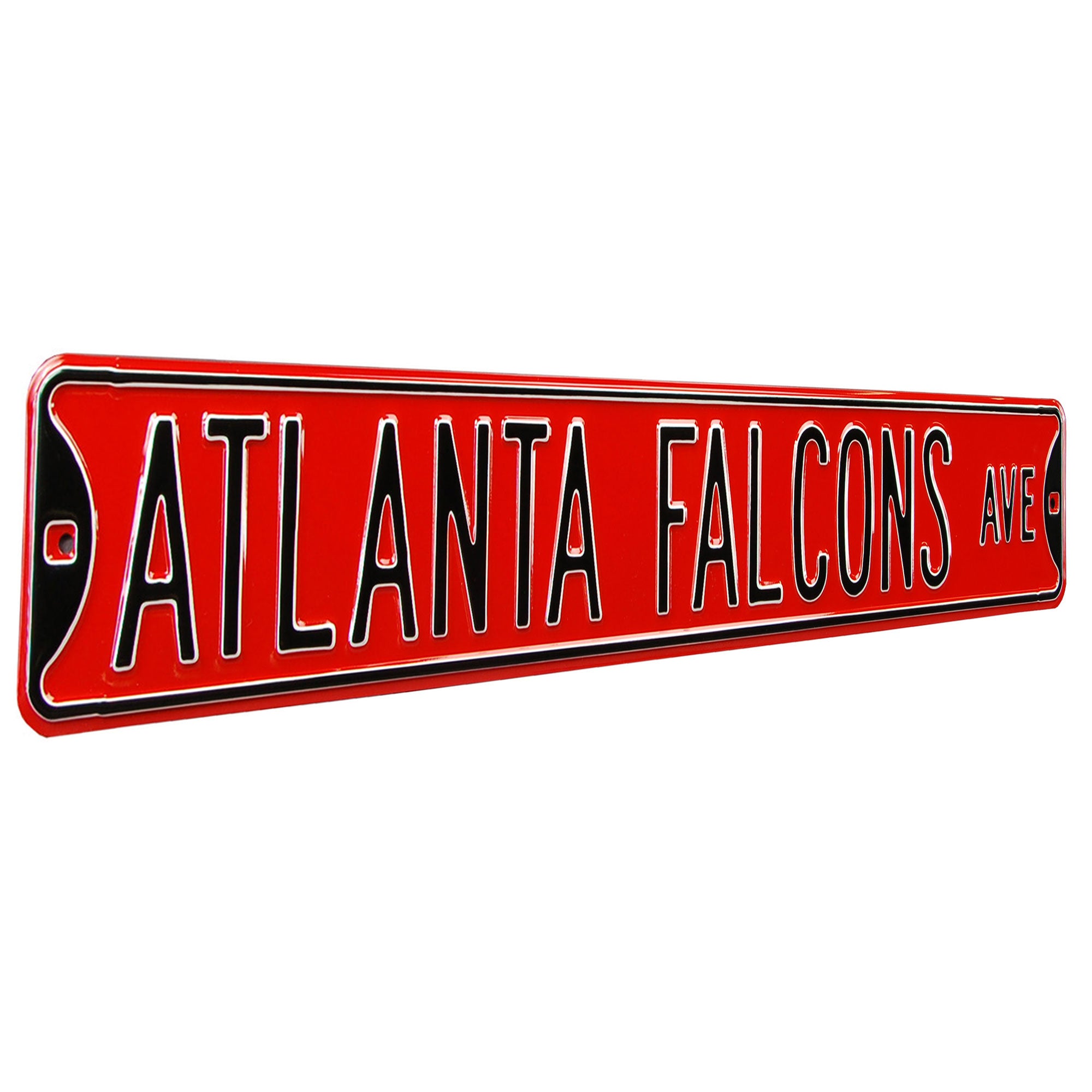 Atlanta Falcons - FALCONS AVE - Embossed Steel Street Sign