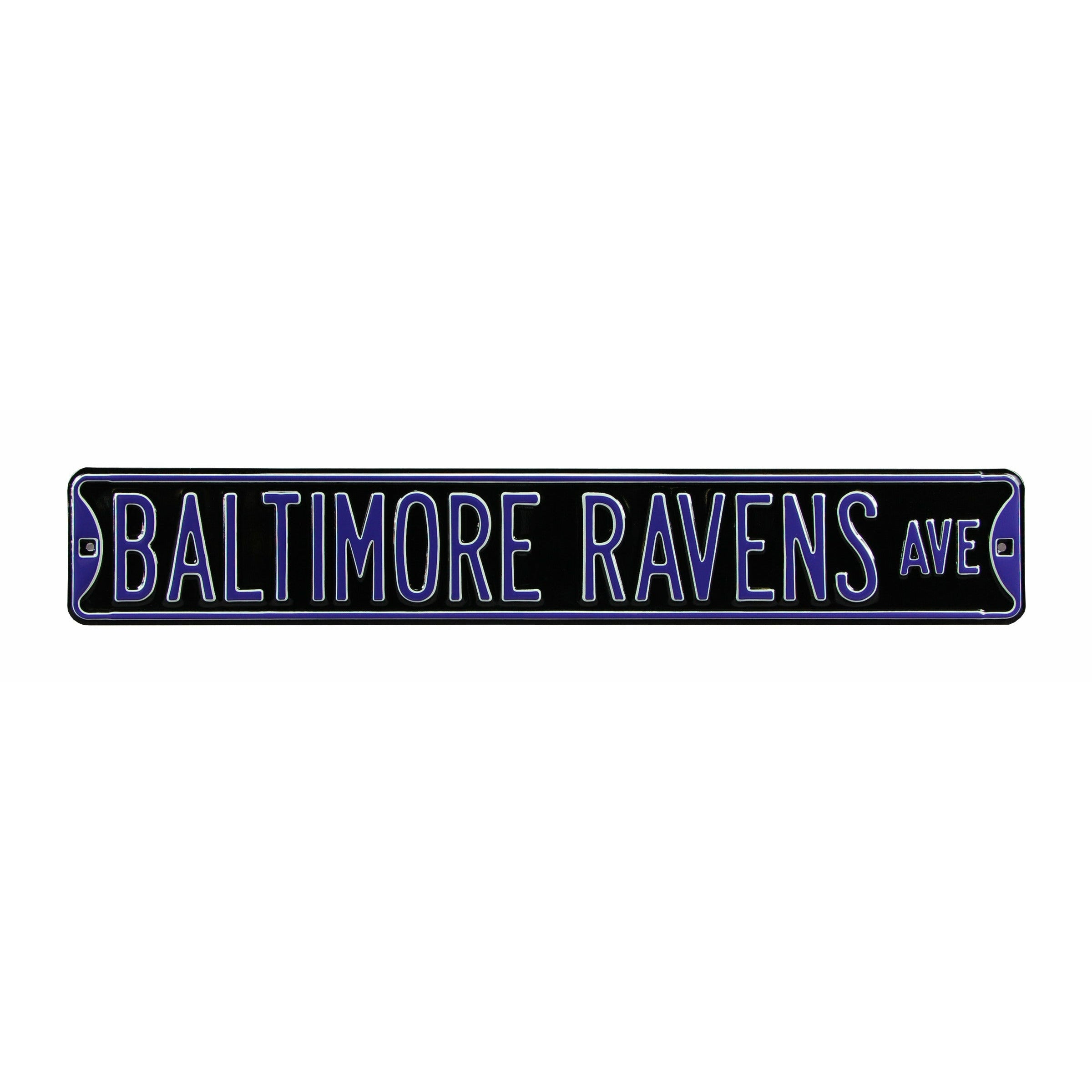 Baltimore Ravens - RAVENS AVE - Embossed Steel Street Sign