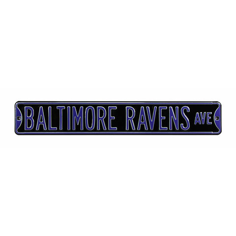 Baltimore Ravens - RAVENS AVE - Embossed Steel Street Sign