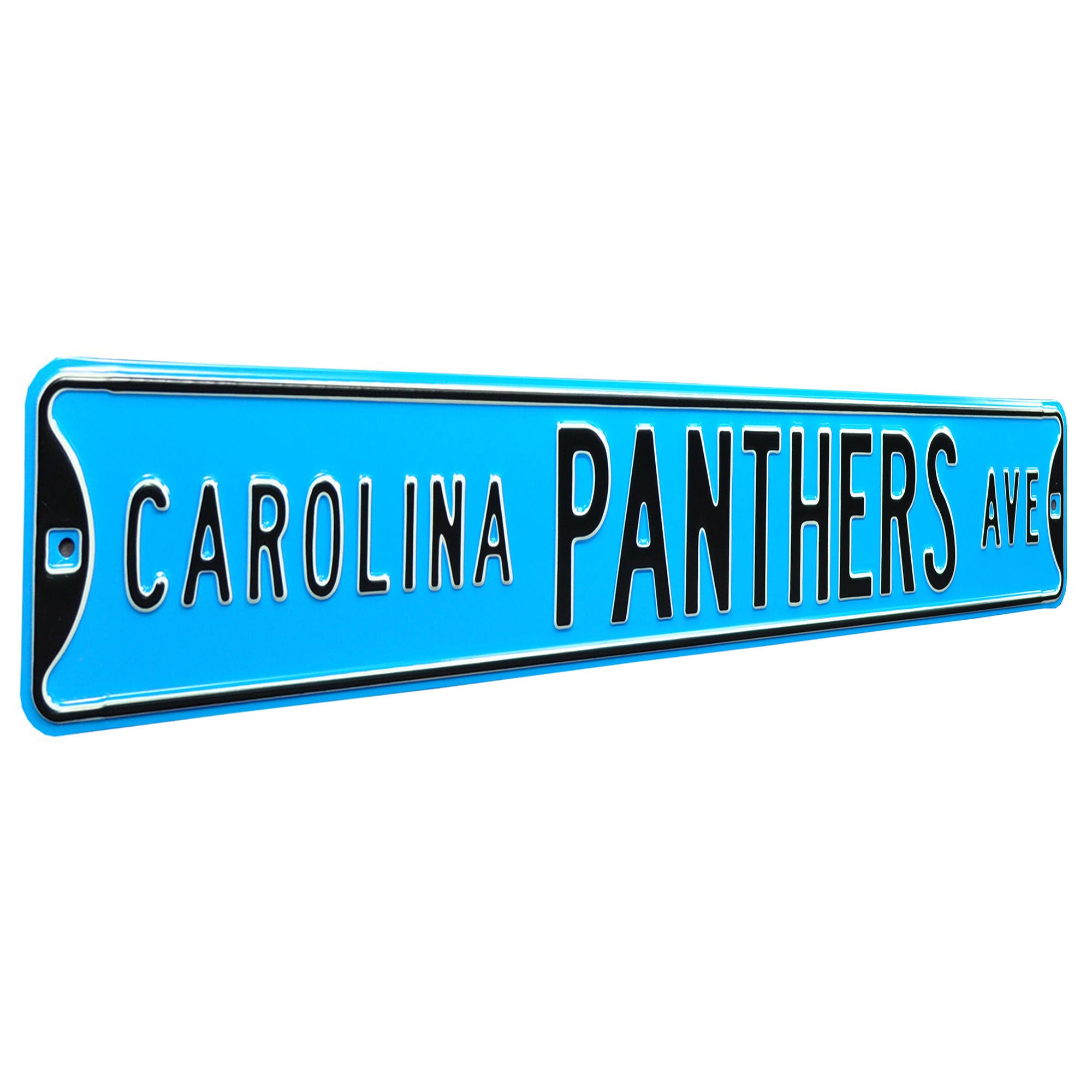 Carolina Panthers - PANTHERS AVE - Throwback Embossed Steel Street Sign