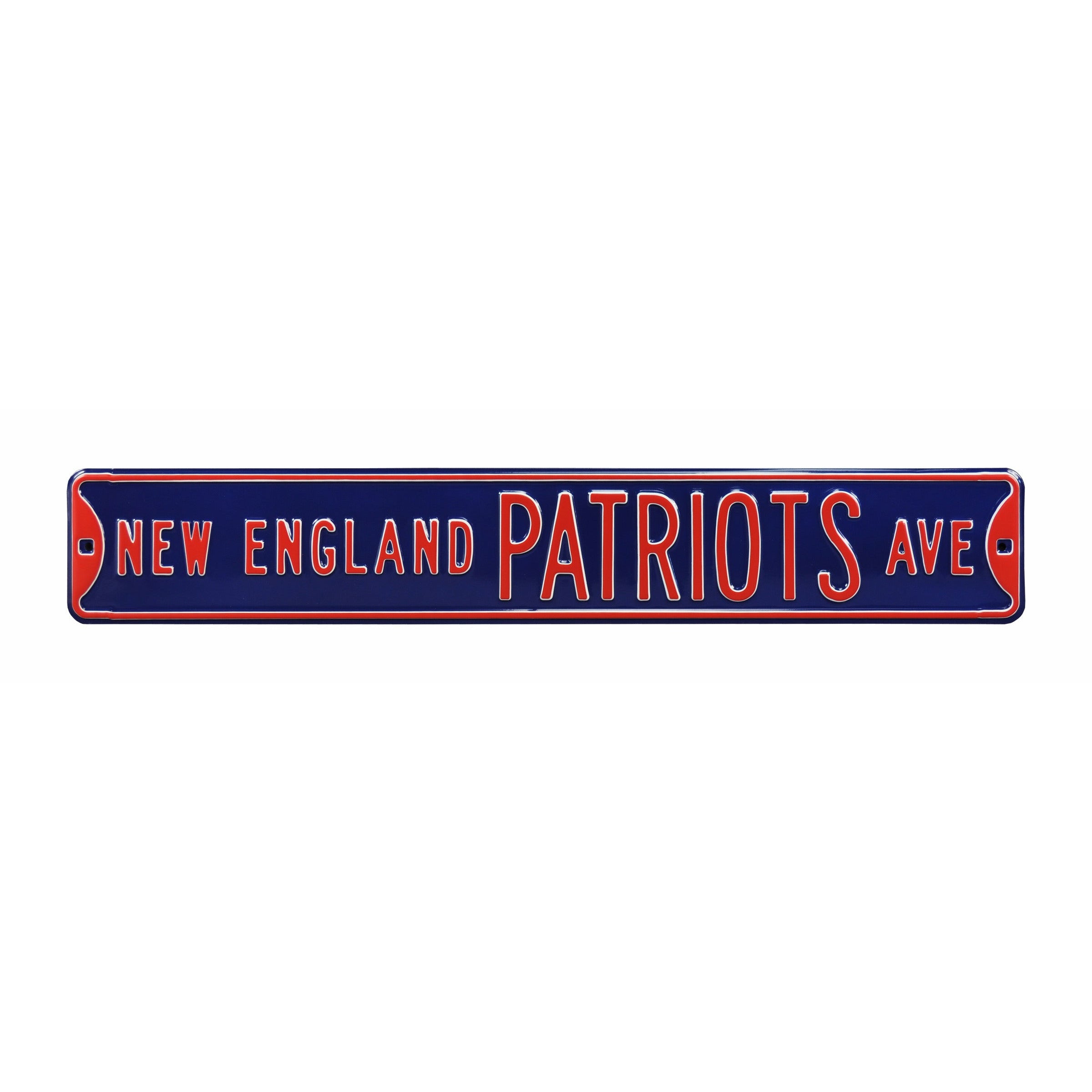 New England Patriots - PATRIOTS AVE - Embossed Steel Street Sign