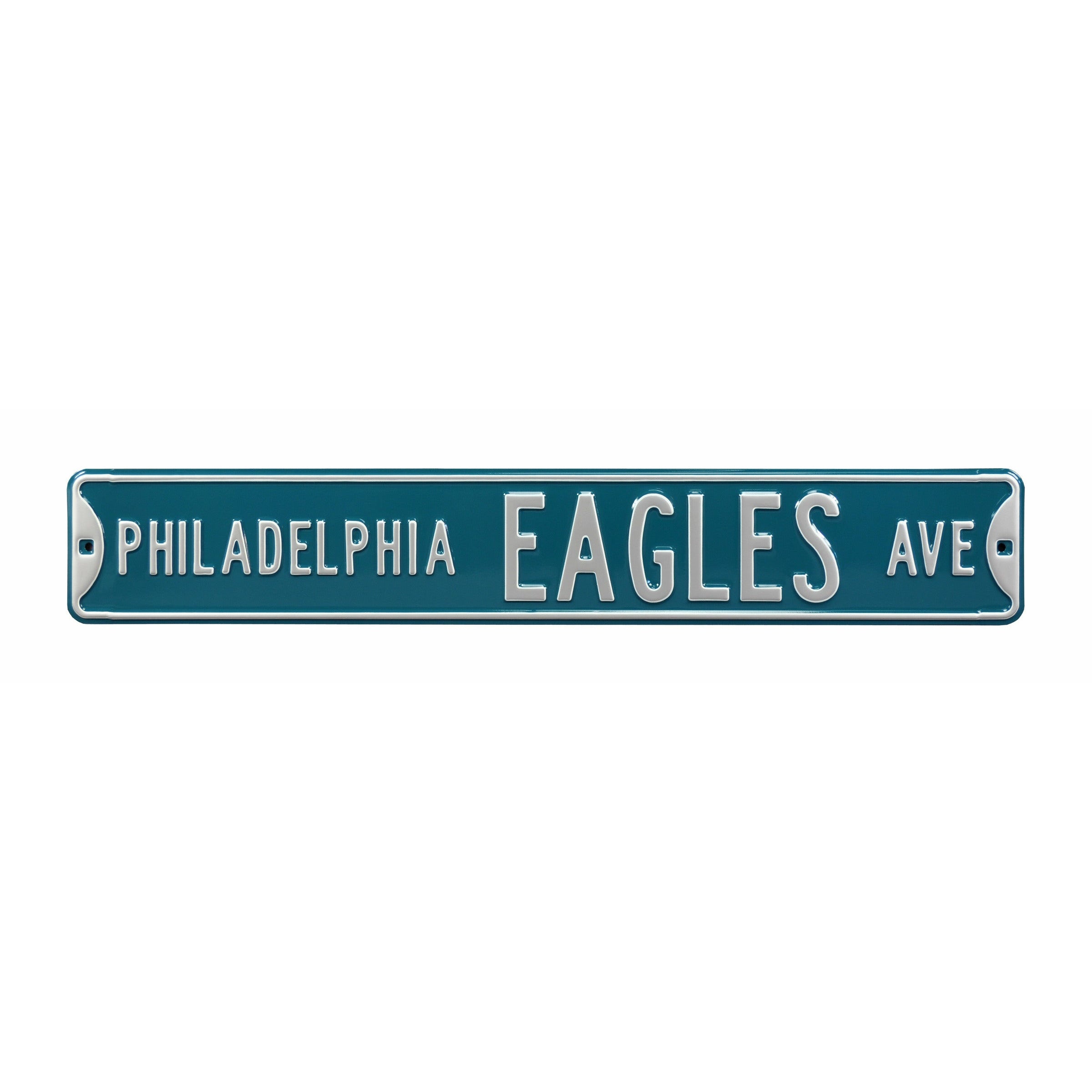 Philadelphia Eagles - PHILADELPHIA EAGLES AVE - Embossed Steel Street Sign