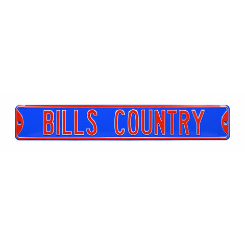Buffalo Bills - BILLS COUNTRY - Embossed Steel Street Sign