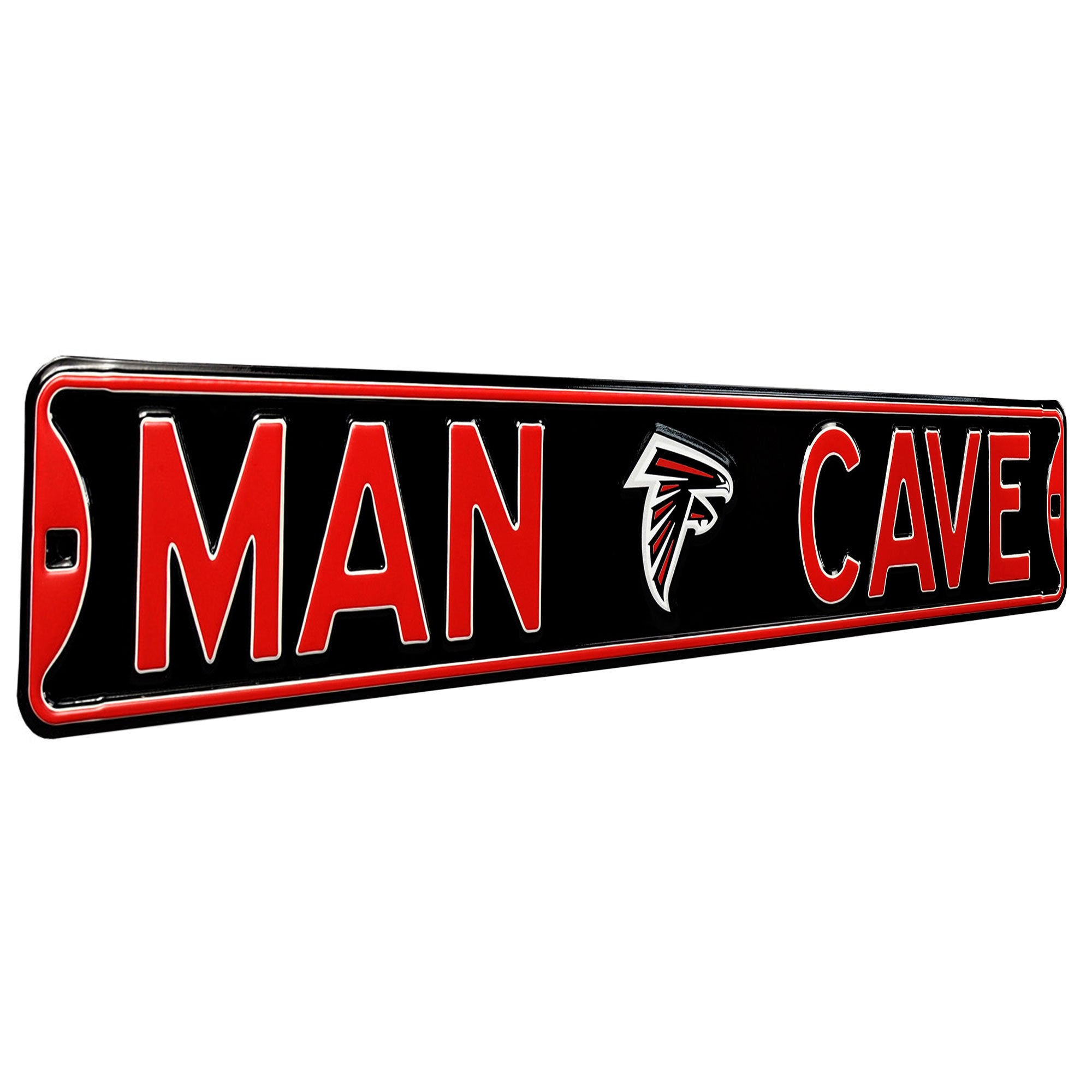 Atlanta Falcons - MAN CAVE - Embossed Steel Street Sign