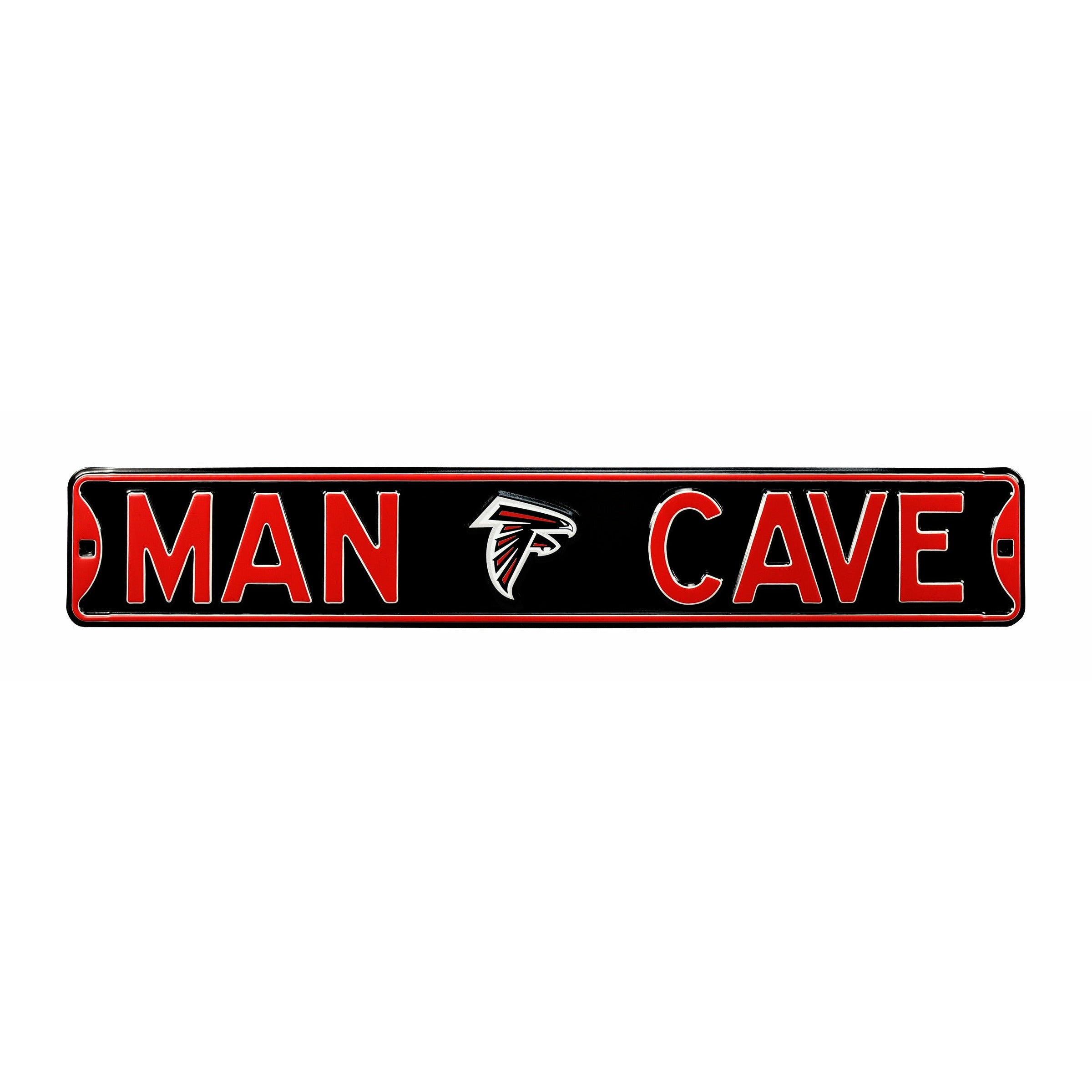 Atlanta Falcons - MAN CAVE - Embossed Steel Street Sign