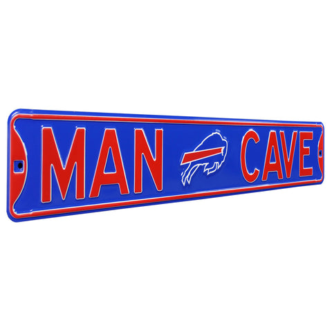 Buffalo Bills - MAN CAVE - Embossed Steel Street Sign
