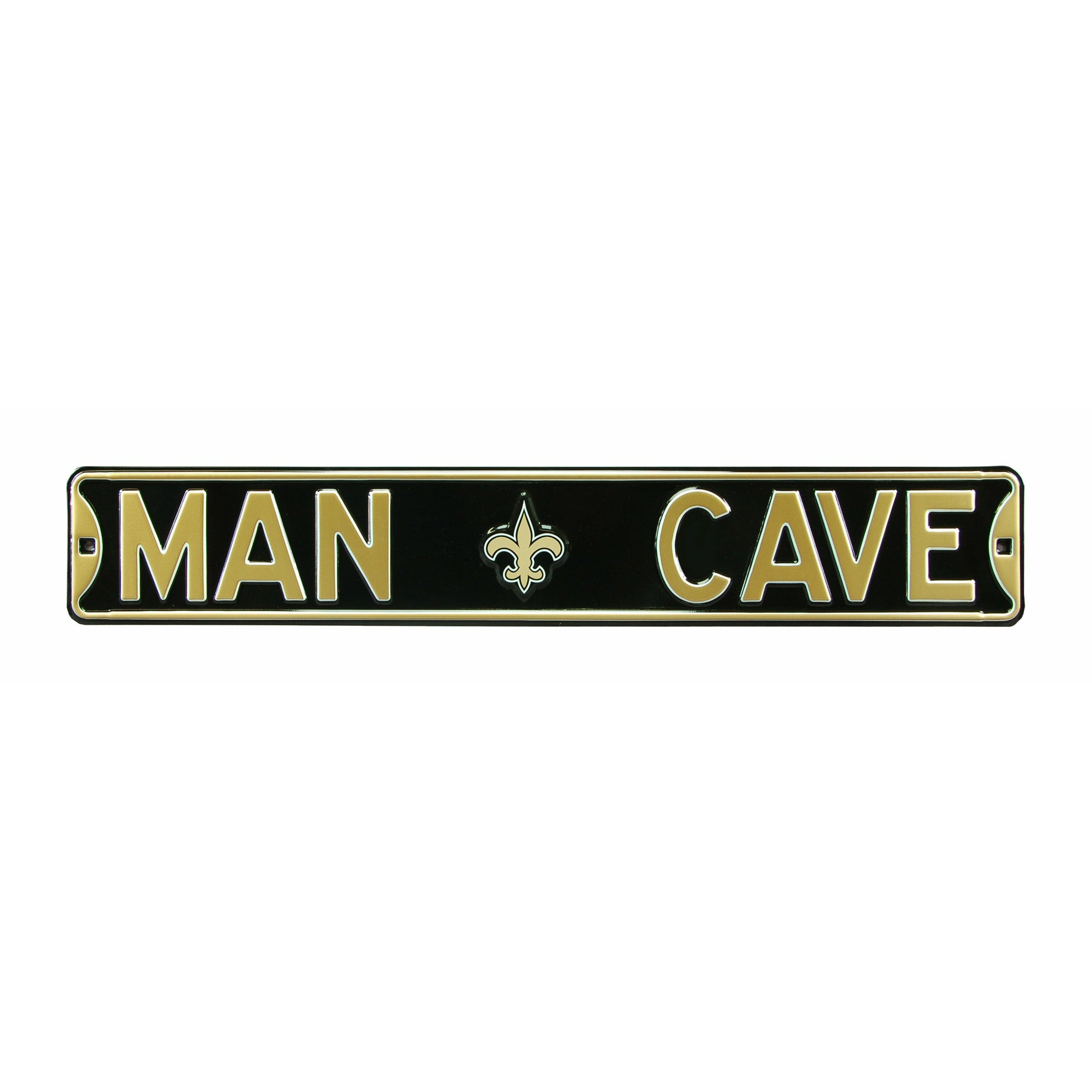 New Orleans Saints - MAN CAVE - Embossed Steel Street Sign