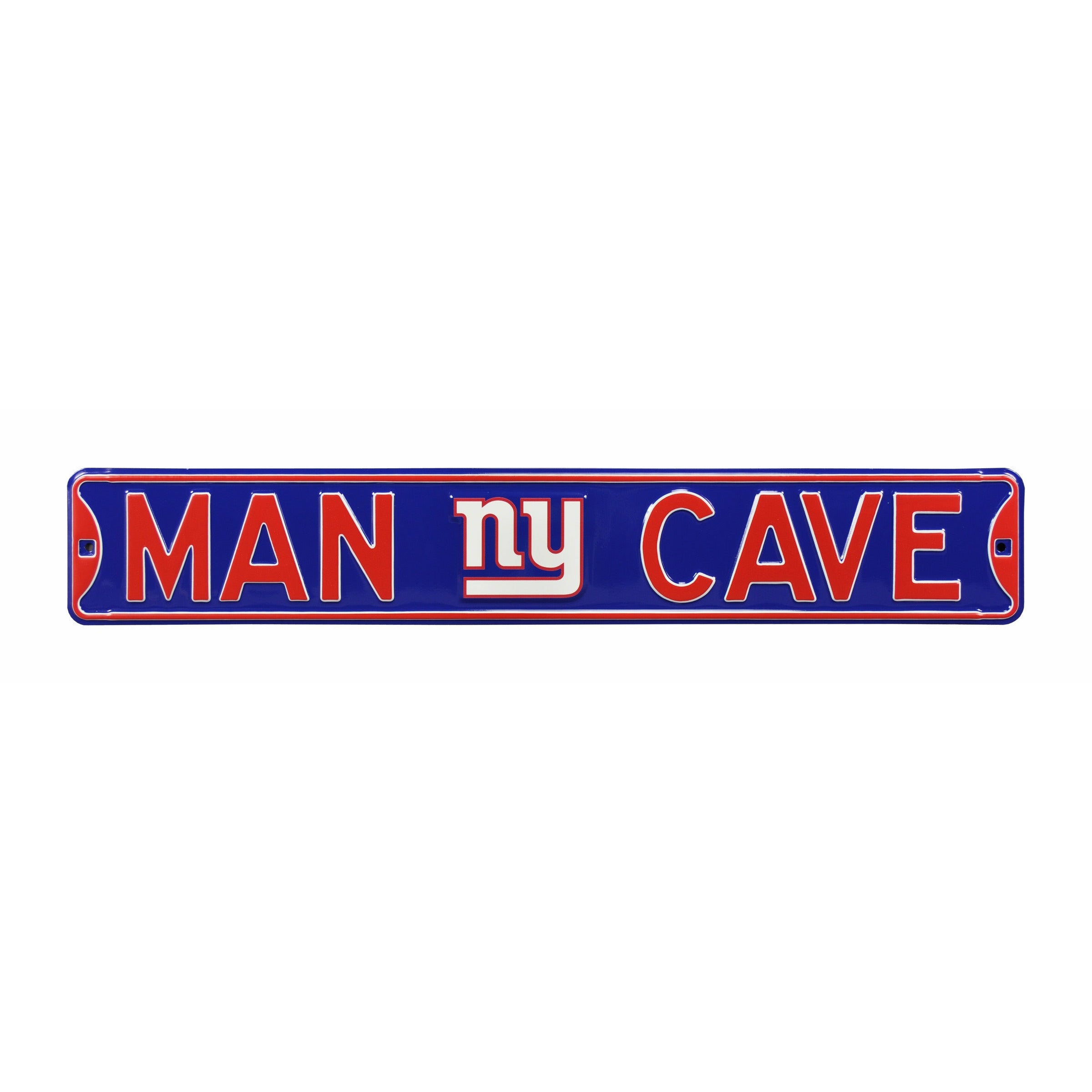 New York Giants - MAN CAVE - Embossed Steel Street Sign