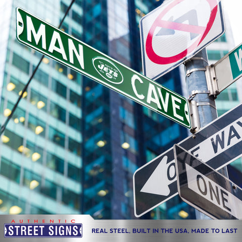 New York Jets - MAN CAVE - Embossed Steel Street Sign