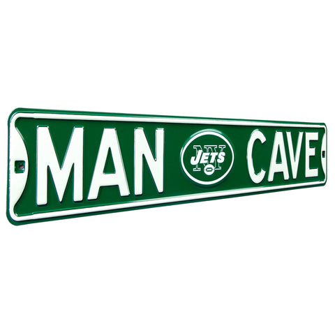 New York Jets - MAN CAVE - Embossed Steel Street Sign