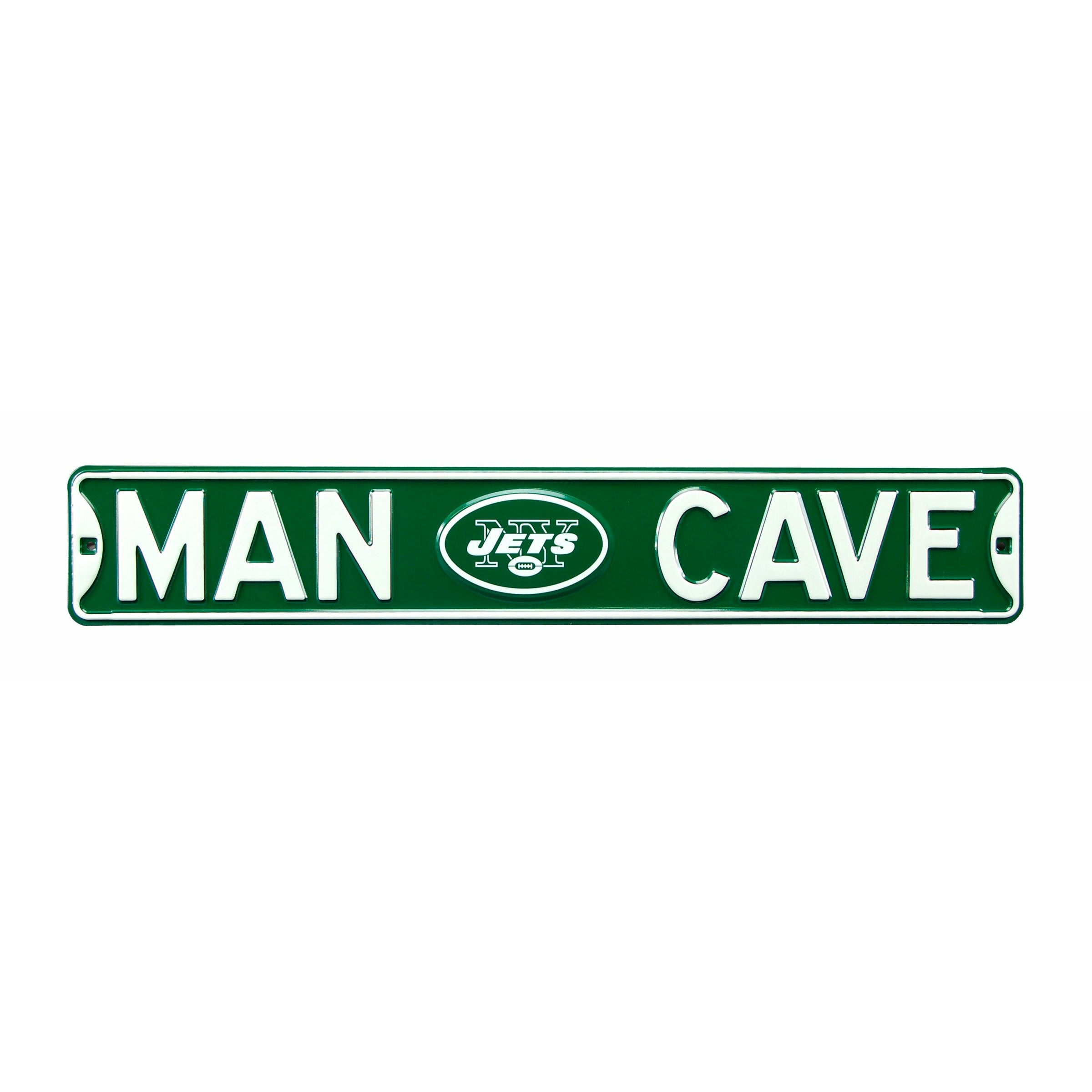 New York Jets - MAN CAVE - Embossed Steel Street Sign